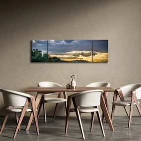 Obraz krajobraz z promieniami (170x50 cm)