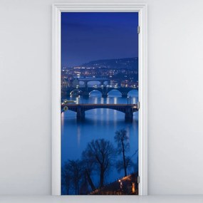 Fototapeta na drzwi- Mosty Pragi (95x205cm)