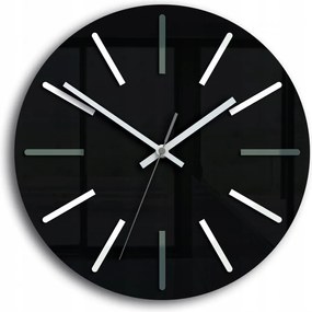 Zegar ścienny nowoczesny cichy czarny akrylowy do salonu minimalistyczny
