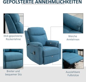 HOMCOM elektryczny fotel telewizyjny z funkcją podnoszenia i wsparcia przy wstawaniu wygodny i praktyczny | Aosom PL