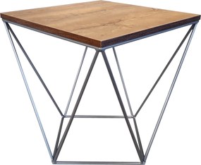 Stolik druciany kawowy Loft podstawa metalowa