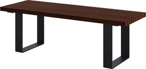 Ławka miejska bez oparcia 150cm palisander E4-W39