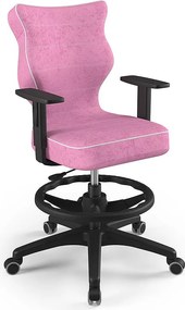 Obrotowe krzesło do biurka Duo Black rozmiar 6 (159-188 cm) z podnóżkiem