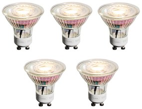 Zestaw 5 ściemnialnych żarówek LED GU10 50mm przezroczystych 4,9W 450 lm 2700K