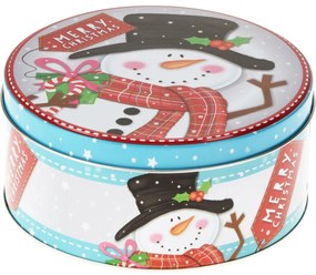 Zestaw 3 blaszanych puszek świątecznych Santa's Friends