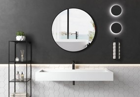 Umywalka nablatowa / ścienna PB2079 odlew mineralnyBiały mat - 120 x 46 x 13 cm