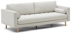 Szarobeżowa sofa z tkaniny szenilowej 222 cm Debra – Kave Home