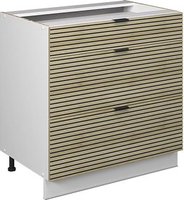 Szafka dolna do kuchni panel dębowy 80x51.6x82 fame-line