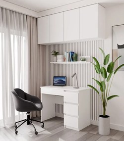 Wisząca biała półka ścienna B2-P37