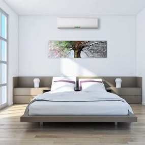 Obraz - Drzewo czterech pór roku (170x50 cm)