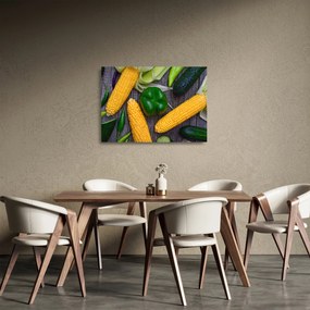 Obraz na szkle - warzywa (70x50 cm)