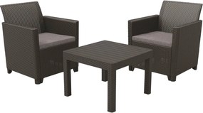 Keter zestaw balkonowy Claire grafitowy