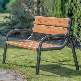 Ławka z oparciem Park Lux 170 x 74 x 86 cm Park Lux PATIO