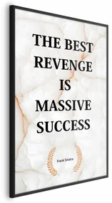 Plakat Best Revenge 21x30 cm z ramą czarną bez marginesu ARTGEIST B