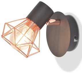 Miedziane kinkiety LED 2 sztuki loft W1-G72