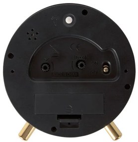 Budzik glamour GOLD DISC, Ø 11 cm