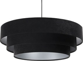 Lampa wisząca TRIO czarna/srebrna