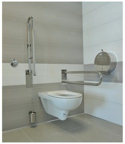 Uchwyt ścienny ze stali nierdzewnej do łazienki 62 cm Handicap – Sapho