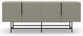 Zielonoszara niska komoda 200x77,5 cm Eldia – Marckeric