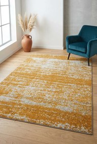 Pomarańczowo-szary dywan prostokątny do salonu loft G7-K28