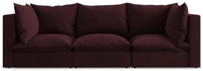 Bordowa sofa 255 cm Manao – Makamii