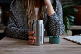 Kubek termiczny ze stali nierdzewnej w kolorze srebra 340 ml – Black + Blum