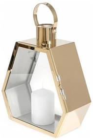 Lampion dekoracyjny 43 cm złoty