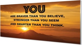 Szkło Ozdobne do Kuchni Napis pod Słońcem