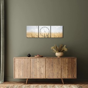 Obraz ziarna (z zegarem) (90x30 cm)