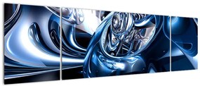 Obraz abstrakci - koła (170x50 cm)