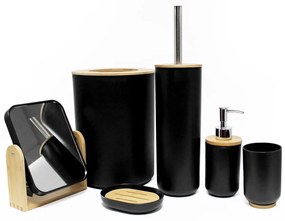 Czarna plastikowa mydelniczka Smart – douceur d'intérieur