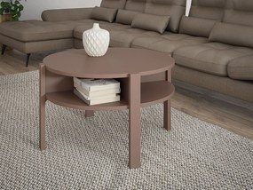 Stolik kawowy - płyta wiórowa - terakota - TOBAGO