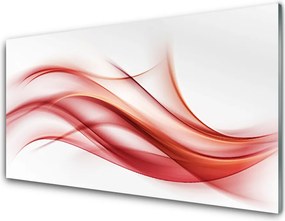 Panel Szklany Czerwona Ekspresja Graficzna