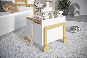 Biały kontenerek na zabawki A3-S63