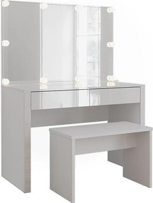 Toaletka biały wysoki połysk/biały 110x50x75.5 annabelle