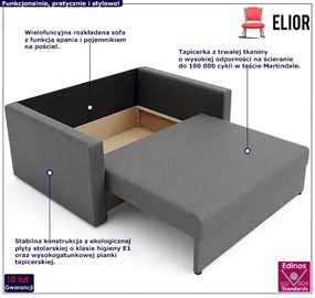 Kanapa młodzieżowa szara Londyn - Idra 5X
