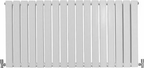 Grzejniki panelowe designerskie, połyskujące, białe, 600 mm x 1190 mm