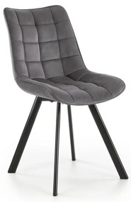 Krzesło do jadalni COMORO, 1 szt., ciemnoszare