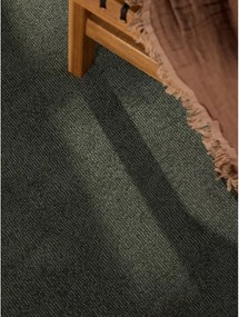 Ciemnozielony okrągły dywan z mieszanki wełny tkany ręcznie ø 160 cm Kari Organic – Villeroy&amp;Boch