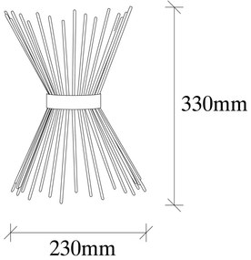 Czarny metalowy kinkiet Opviq lights Glykera