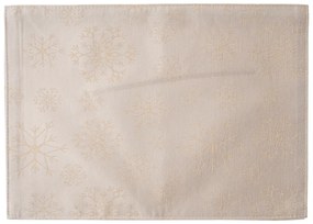 Świąteczna podkładka wodoodporna Płatki śniegu złoty, 32 x 45 cm
