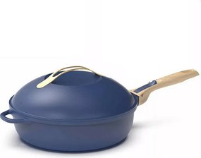 Patelnia 8 w 1 z recyklingowanego metalu szafirowa śr. 28 cm, La Fabuleuse