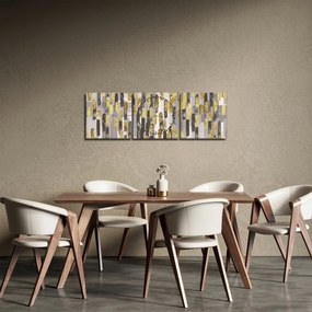 Obraz - Nowoczesna dekoracja (z zegarem) (90x30 cm)