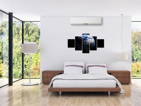 Obraz planety Ziemia (125x70 cm)