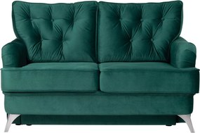 Tapicerowana sofa 2-osobowa z pikowanymi poduszkami Sissi