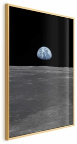 Plakat Daleko od domu 60x90 cm z ramą złotą bez marginesu ARTGEIST B