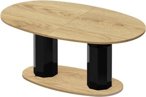 Rozkładany i podnoszony ławostół Barletta w drewnianym dekorze