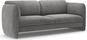 Ciemnoszara sofa z tkaniny szenilowej 204 cm Georgia – Micadoni