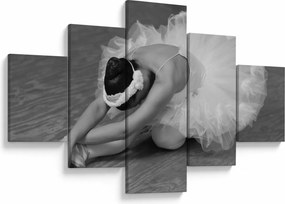 Obraz - Balerina, czarno-biały (125x70 cm)