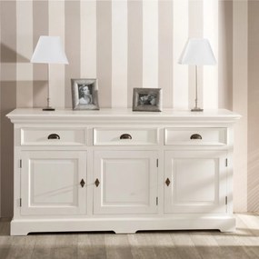 Komoda Brighton 3 szuflady + 3 drzwi white